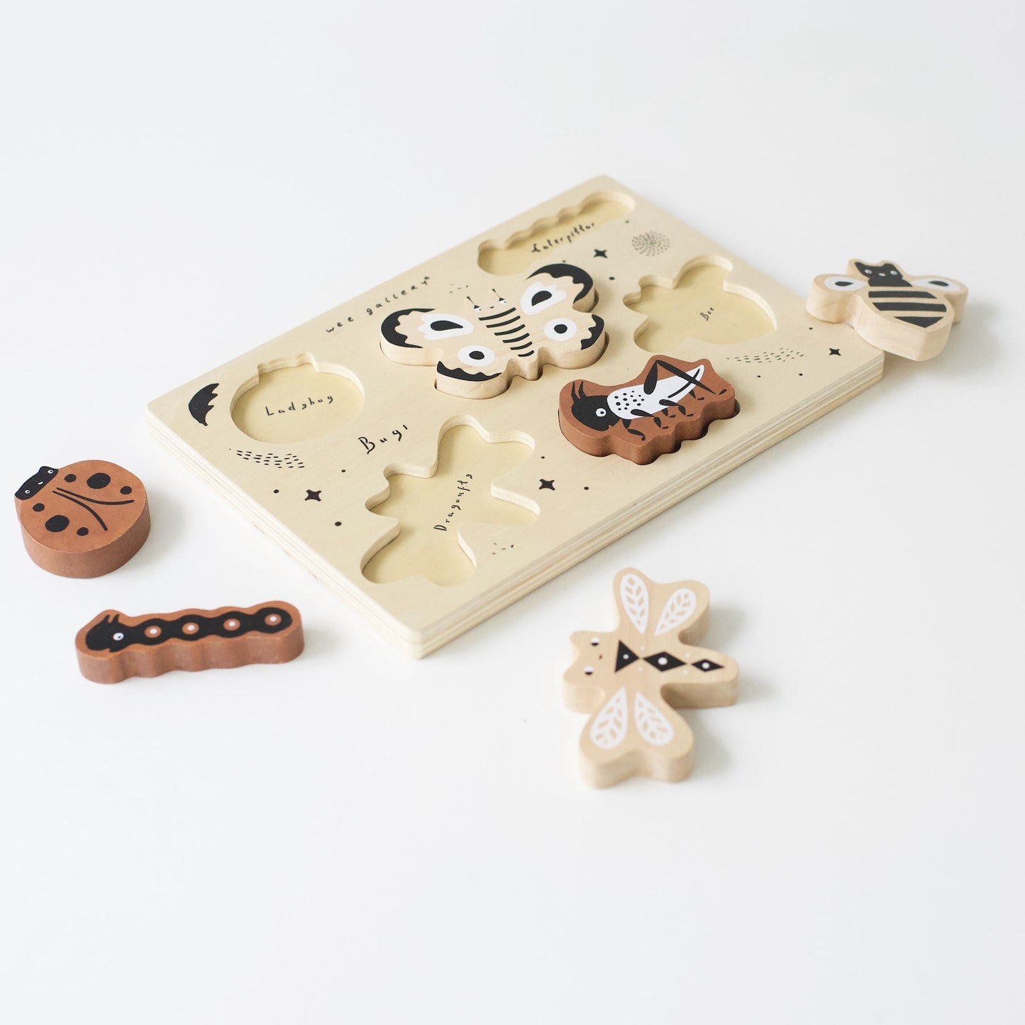 Wooden Bugs Puzzle by Wee Gallery
