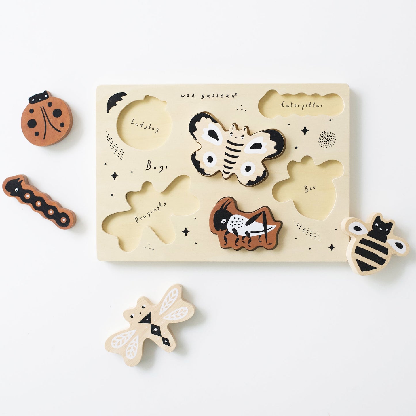 Wooden Bugs Puzzle by Wee Gallery