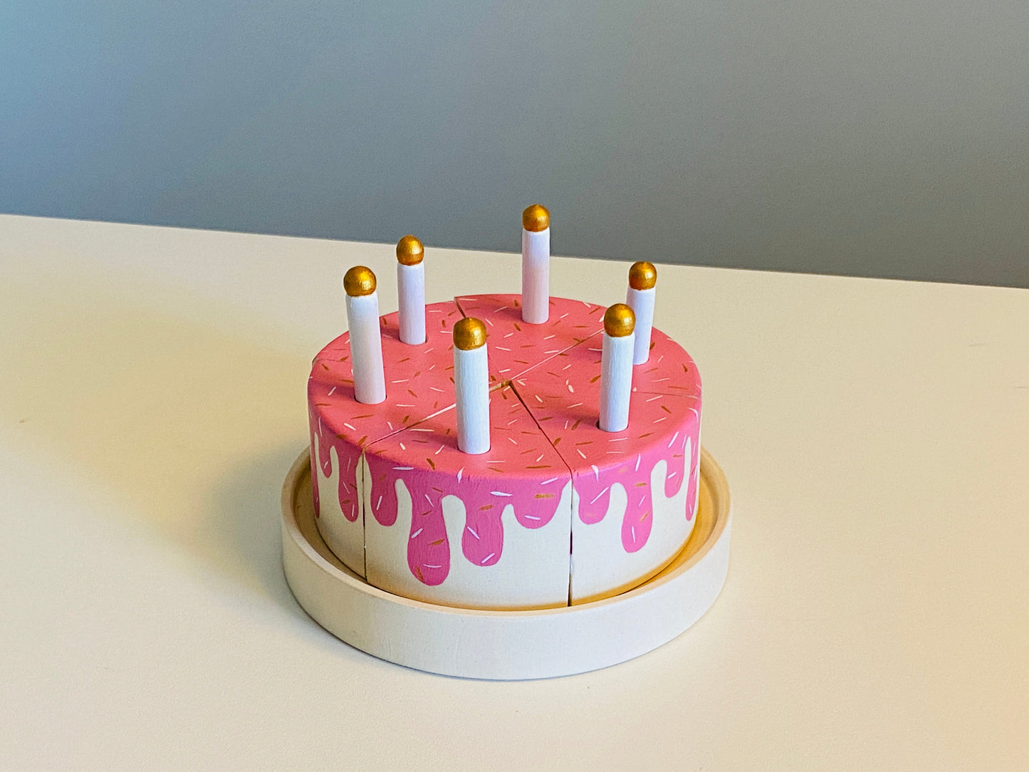 Wooden Birthday Cake Toy