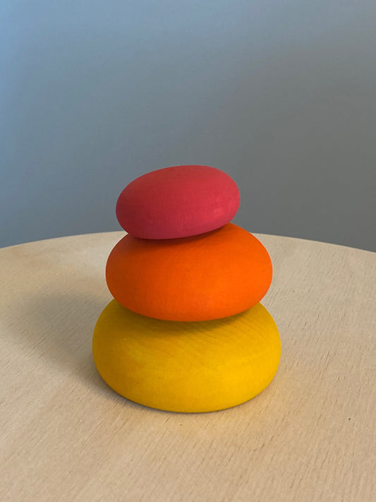 Wooden Stacking Pebbles