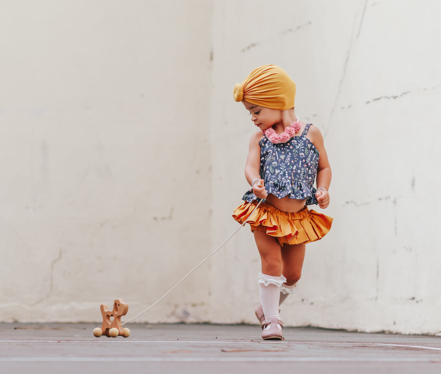 Wooden Dog Pull Along Toy