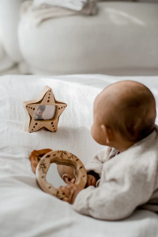 Ocean Shell & Starfish Baby Shower Gift Set with Rattle Mirror and Photo Frame