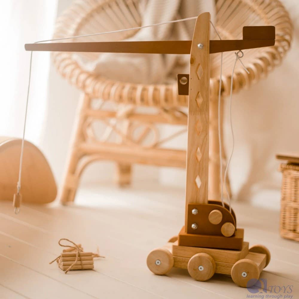 Tower Crane Wooden Toy