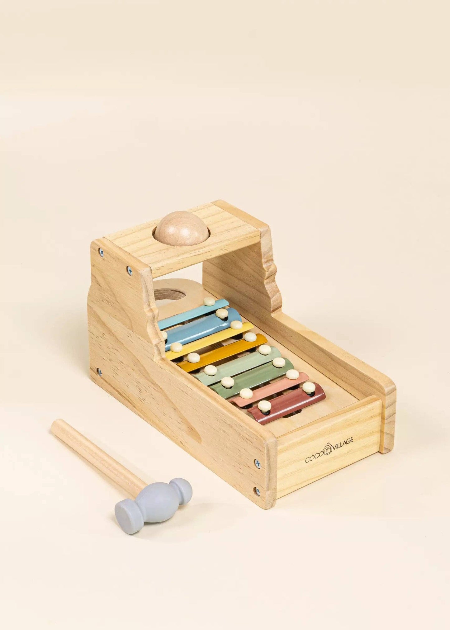 Wooden Xylophone and Knocking Toy
