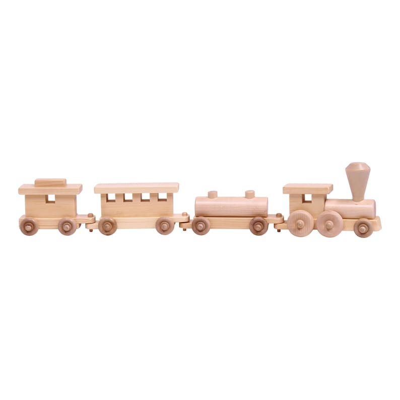 Amish Crafted 24 Wooden Toy Train Set – Lindquist Lane